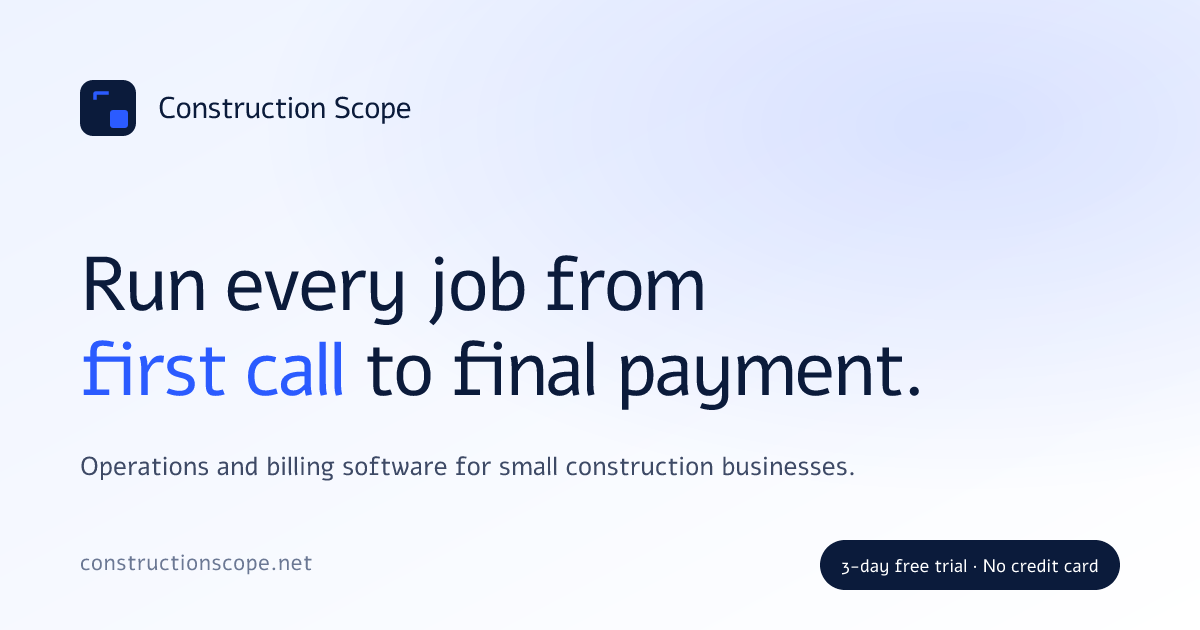 Construction Scope screenshot 1